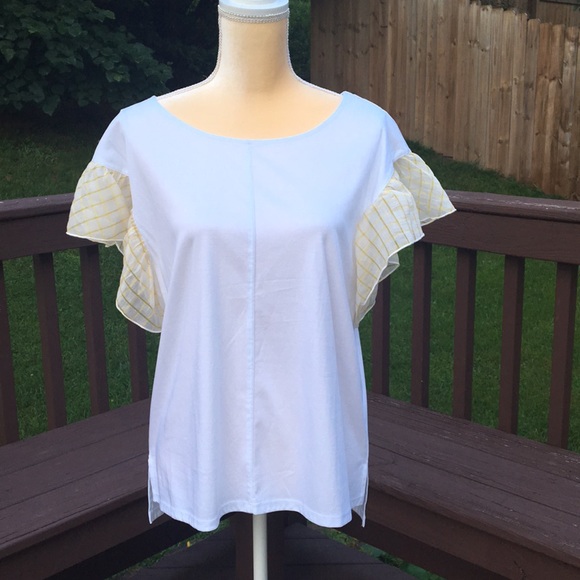 Anthropologie Tops - (NWT) Anthropologie Flutter Sleeve Tee Shirt